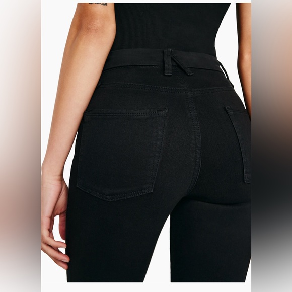 Good American Good Legs Jet Black Skinny Jeans - Picture 3 of 8